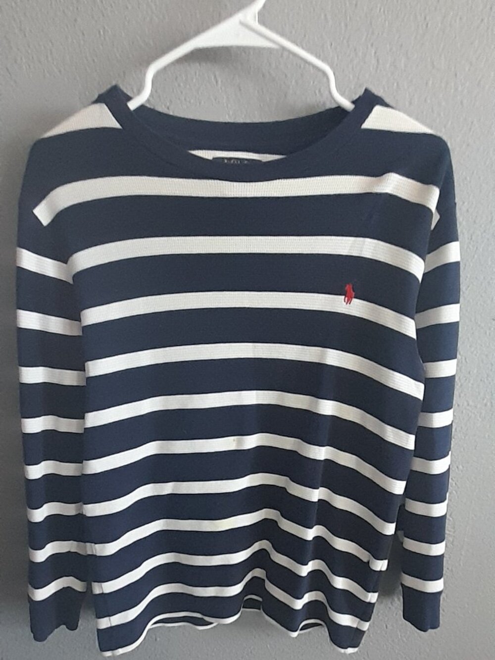 POLO RALPH LAUREN boys stripped long sleeve shirt. Size XL (18-20)
